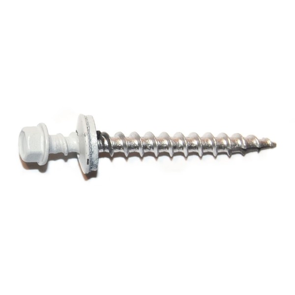 Midwest Fastener Self-Drilling Screw, #10 x 2 in, Painted Steel Hex Head Hex Drive, 15 PK 30272